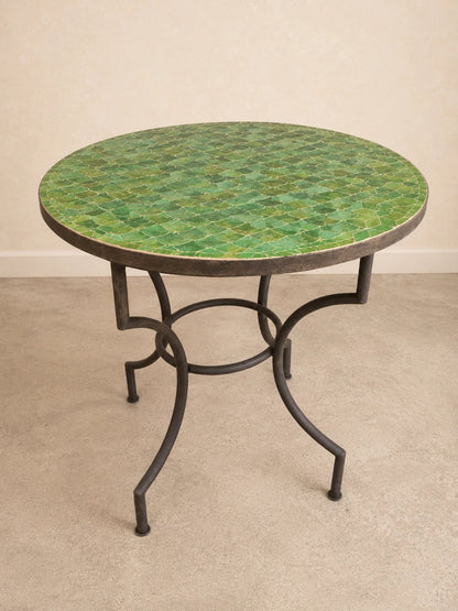 Mozaïeke groene tafel