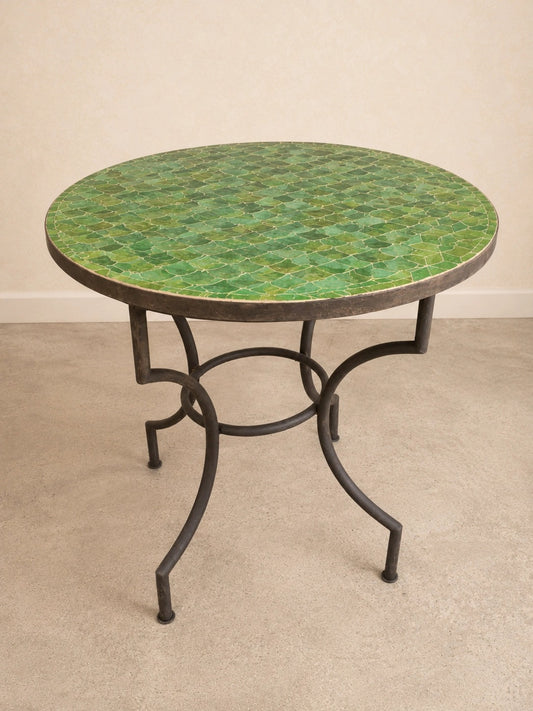 Mozaïeke groene tafel